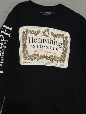 New Hennything Is Possible Black Fashion Nova Men Long Sleeve Tee